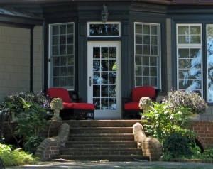 Breakfast Porch at Carousel - Dutton Virginia. On the Deep and Pristine Piankatank - minutes to the Bay.
